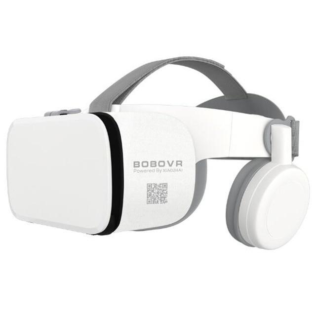 BOBO VR Z6 Bluetooth 3D Glasses Virtual Reality Box Google Cardboard Stereo Mic Headset Helmet for 4.7-6.5" Smartphone+Joystick