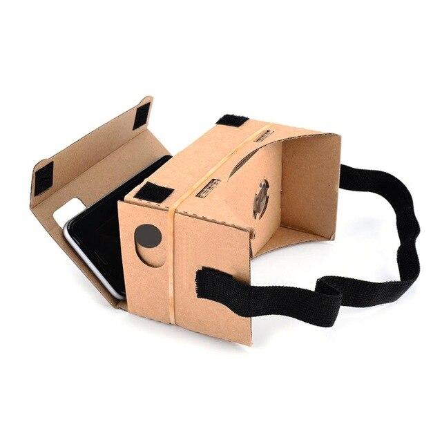 Virtual reality DIY Cardboard 3D VR Glasses Paper Virtual Reality Goggles 3D Glasses Smartphone Helmet Headset Lens VR Box A3