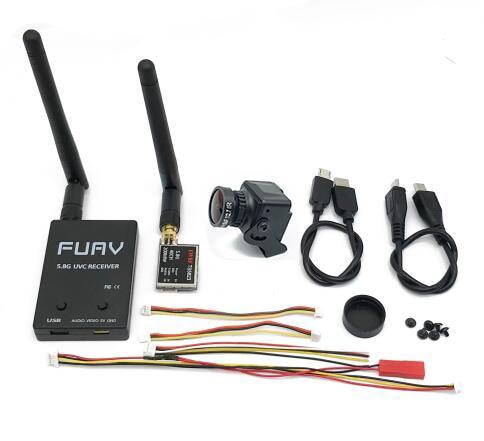 Ready to use 5.8G FPV Receiver UVC Video Downlink OTG VR Android Phone+5.8G 200/600mw Transmitter TS5823+CMOS 1200TVL Camera fpv