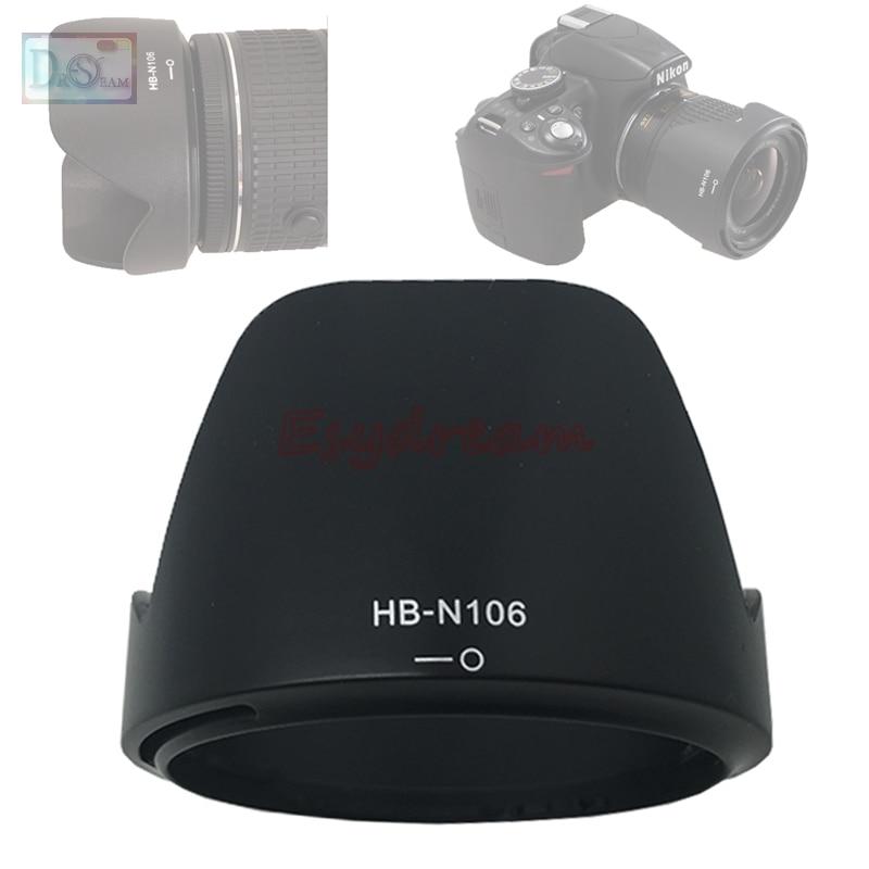 Lens Hood Shade Replace HB-N106 for Nikon AF-P DX NIKKOR 18-55mm f/3.5-5.6G VR / 18-55 mm f3.5-5.6 G VR HBN106 N106