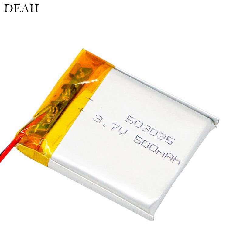 503035 3.7v 500mah Lithium Polymer Battery li po ion lipo rechargeable battery for VR GPS MP4  DVD Cell Phone Speaker navigation