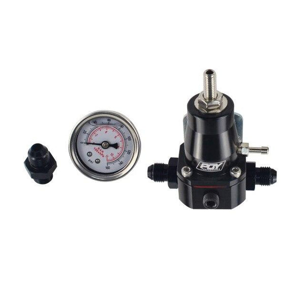 VR RACING - UNIVERSAL FUEL PRESSURE REGULATOR KIT + GAUGE AN6 FITTING 30-70 PSI VR7845