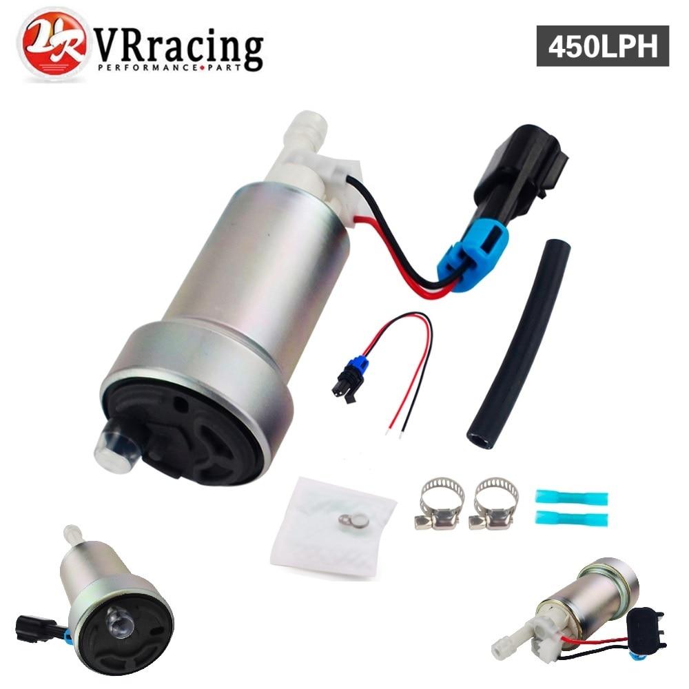 VR RACING - E85 Racing High Performance internal Fuel Pump 450LPH F90000267 & Install Kit VR-FPB007