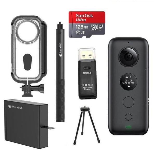 Insta360 ONE X Action Camera VR 360 Panoramic Camera For IPhone And Android 5.7K Video With Venture Case Battery