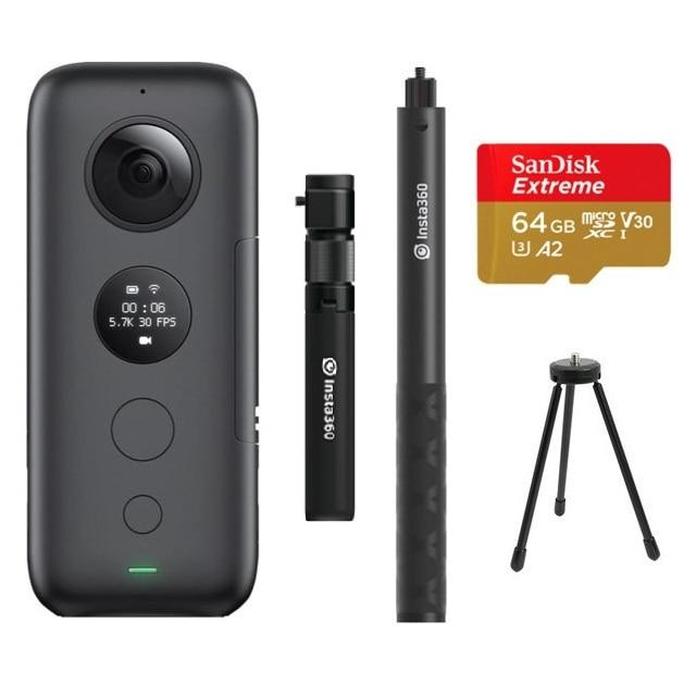 Insta360 ONE X Action Camera VR 360 Panoramic Camera For IPhone And Android 5.7K Video With Venture Case Battery