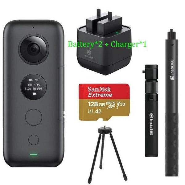 Insta360 ONE X Action Camera VR 360 Panoramic Camera For IPhone And Android 5.7K Video With Venture Case Battery