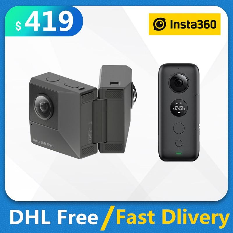 Insta360 EVO 5.7K Video 3D VR Panoramic Insta 360 Camera for Android iPhone XS/XS Max/XR/X/8/8 Plus/7/7 plus/6s/6s plus/SE