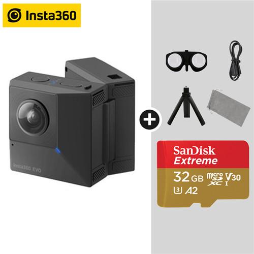 Insta360 EVO 5.7K Video 3D VR Panoramic Insta 360 Camera for Android iPhone XS/XS Max/XR/X/8/8 Plus/7/7 plus/6s/6s plus/SE