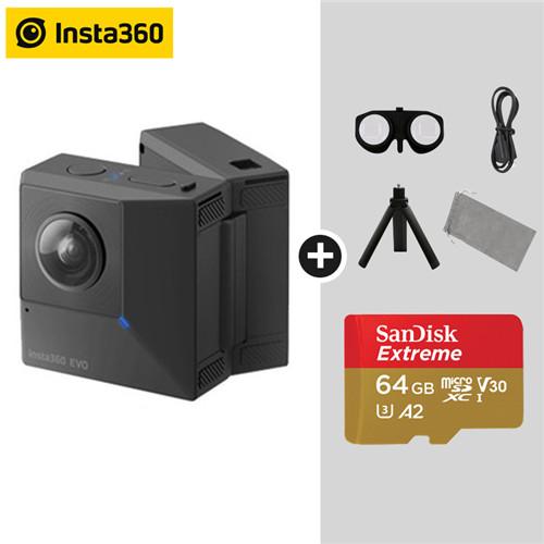 Insta360 EVO 5.7K Video 3D VR Panoramic Insta 360 Camera for Android iPhone XS/XS Max/XR/X/8/8 Plus/7/7 plus/6s/6s plus/SE