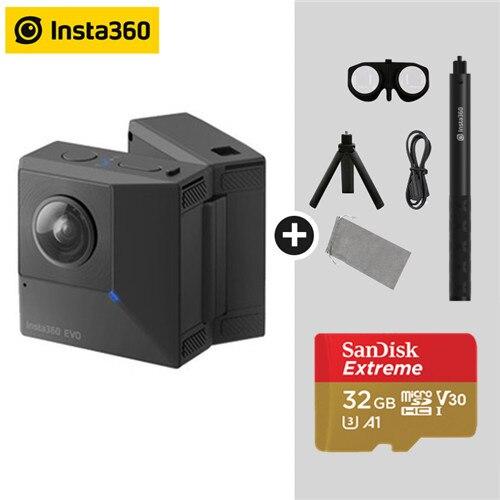 Insta360 EVO 5.7K Video 3D VR Panoramic Insta 360 Camera for Android iPhone XS/XS Max/XR/X/8/8 Plus/7/7 plus/6s/6s plus/SE