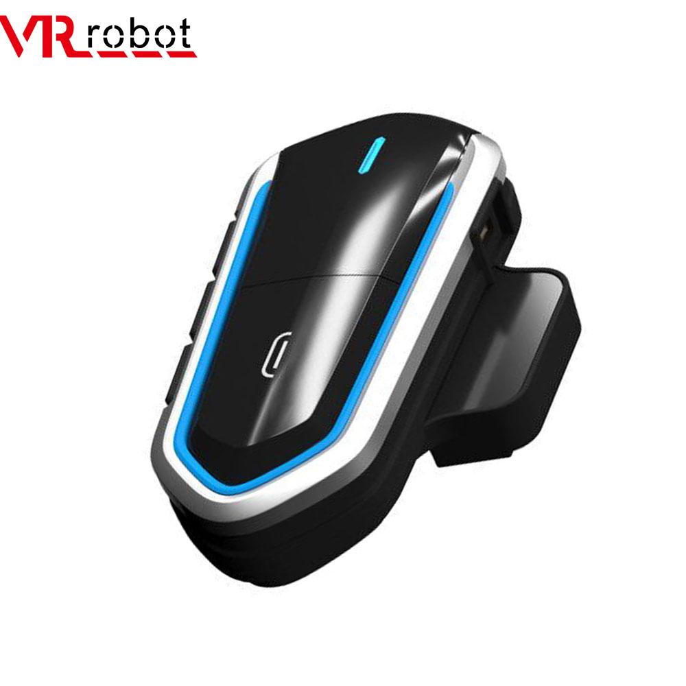 VR robot Waterproof Bluetooth V4.1 Helmet Headset Motorcycle FM Radio Headsets Stereo Helmet Earphone with Handsfree