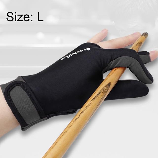 1 Piece Either Hands Billiard Pool Shooters 3 Fingers Gloves 4colors Billiard   Gloves Snooker Gloves Billiard Accessories