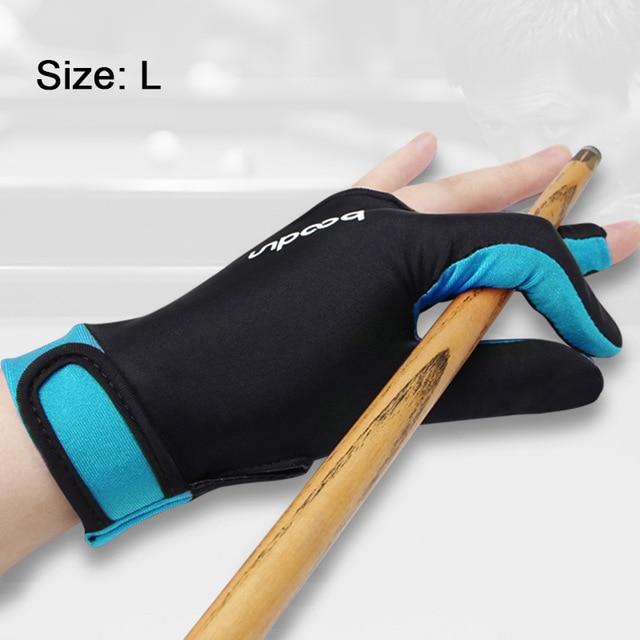 1 Piece Either Hands Billiard Pool Shooters 3 Fingers Gloves 4colors Billiard   Gloves Snooker Gloves Billiard Accessories