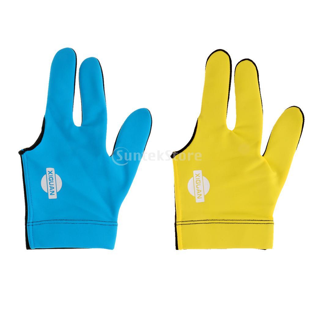 Billiard Pool Shooters Left Hand 3 Fingers Gloves 5colors Billiard Gloves Snooker Gloves Billiard Accessories