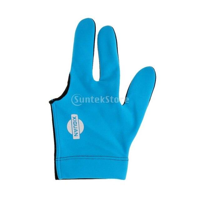 Billiard Pool Shooters Left Hand 3 Fingers Gloves 5colors Billiard Gloves Snooker Gloves Billiard Accessories