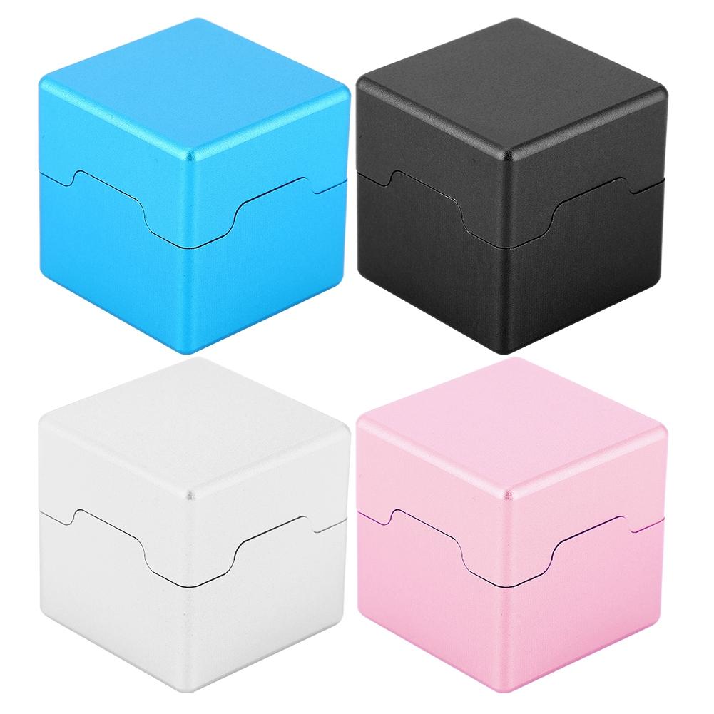 Pool Billiard Cue Chalk Holder Aluminum Portable Mini Cue Tip Chalk Holder Billiard Pool Chalks Carrier Case Box