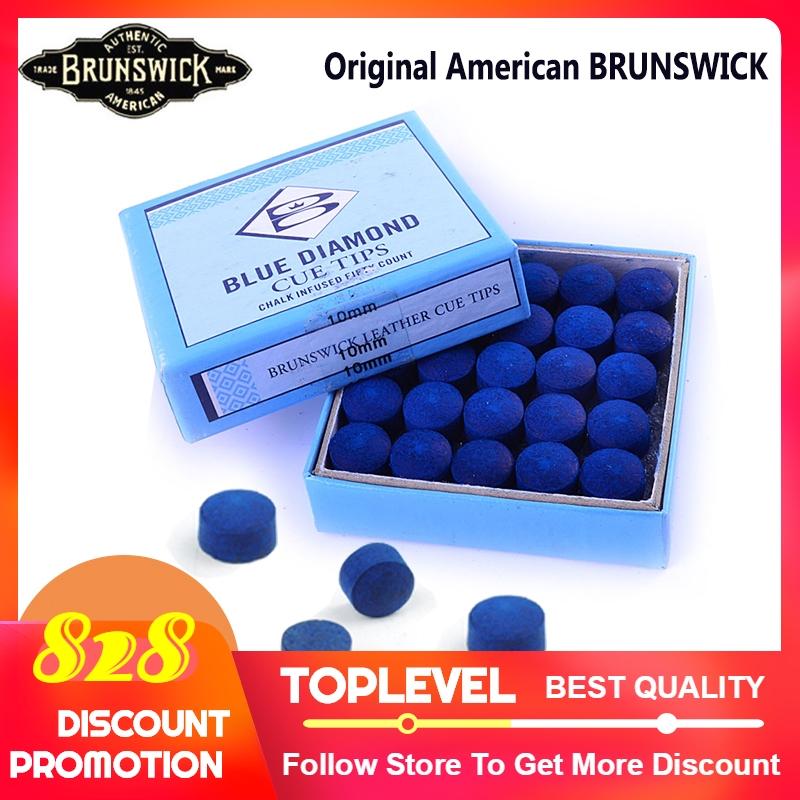 New Arrival Brunswick Snooker Cue Tip Billiards Stick Kit Tip 10mm 11mm Tip Billiard Accessories Billiard Snooker Cues Tip 2019