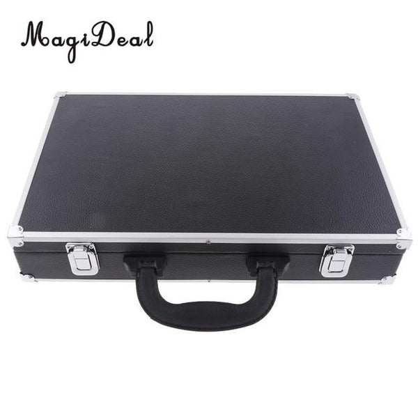 PU Billiard Storage Snooker Box Pool Balls Carrying Case For Billiard Accessory with Carry Handle Black