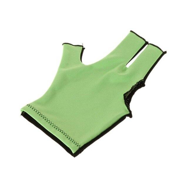 1PCS Lycra Fabric Snooker  3 Finger Gloves Billiard Glove Pool Left Hand Open Mitten Billiard Accessories fast delivery