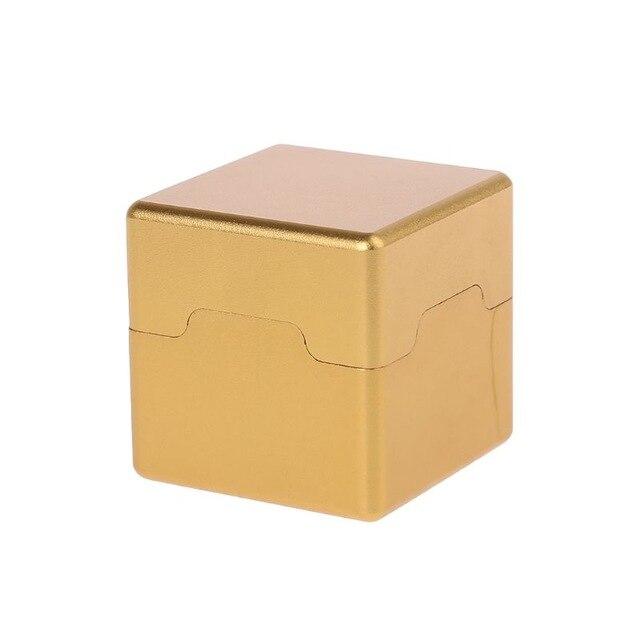 Pocket Billiard Cue Chalk Holder Aluminum Portable Mini Cue Tips Chalk Pool Chalks Carrier Case Box