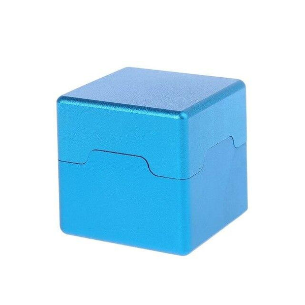 Pocket Billiard Cue Chalk Holder Aluminum Portable Mini Cue Tips Chalk Pool Chalks Carrier Case Box