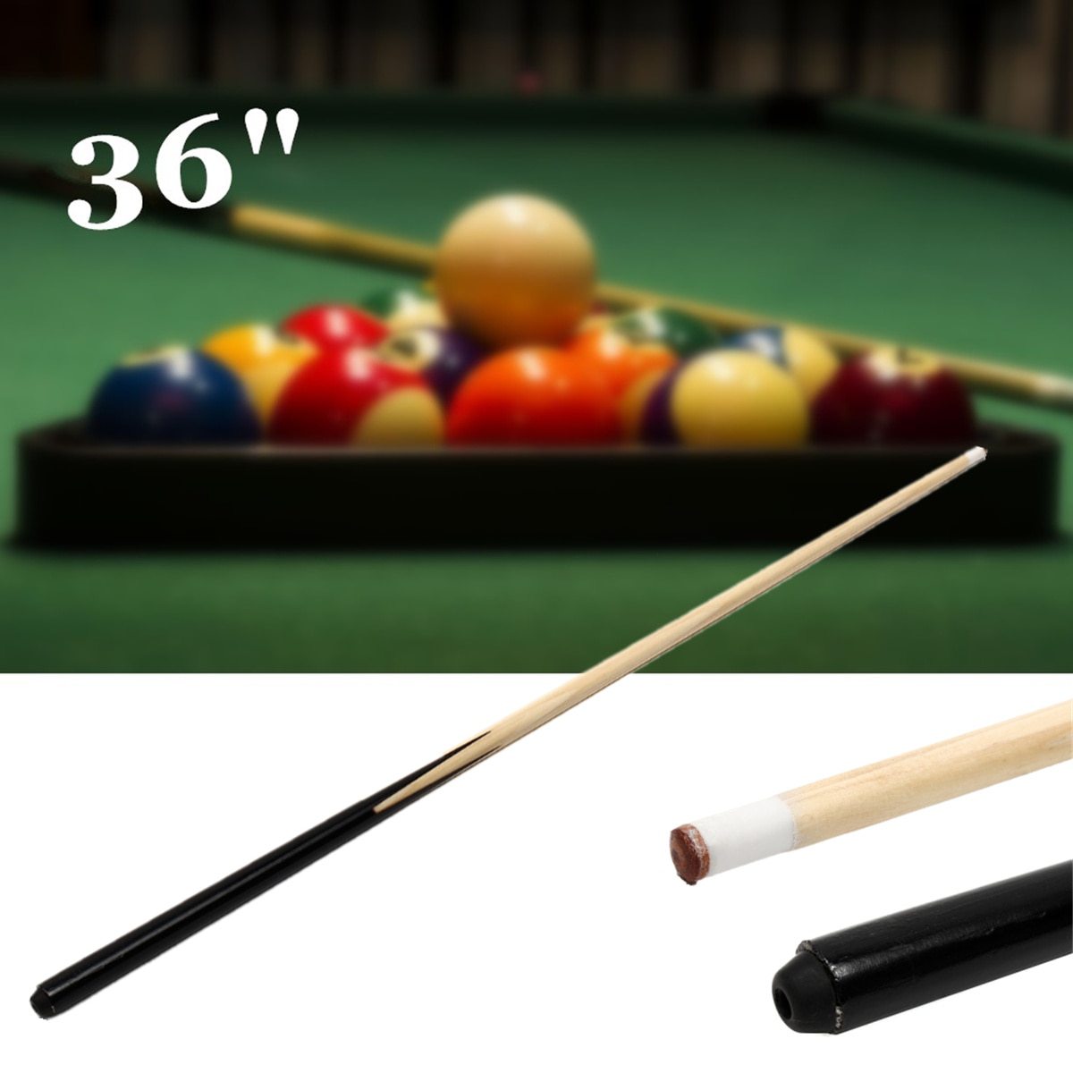 1Pcs 90cm Wooden Pool Cue Billiard House Bar Pool Cue Sticks Entertainment Snooker Billiard Tools for Kids Home Small Room