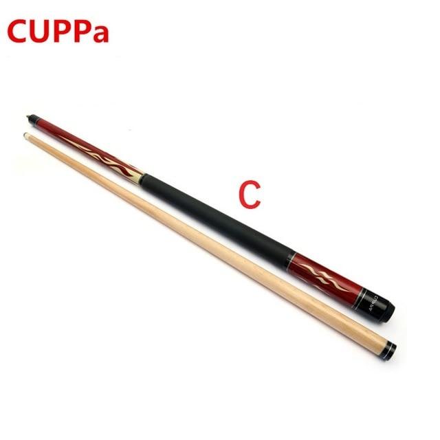 CUPPa billiard pool cue with 2 Chalk tip 10.5mm / 11.5mm / 13mm, maple wood, 1/2 snooker cue for chinese billiards free shipping