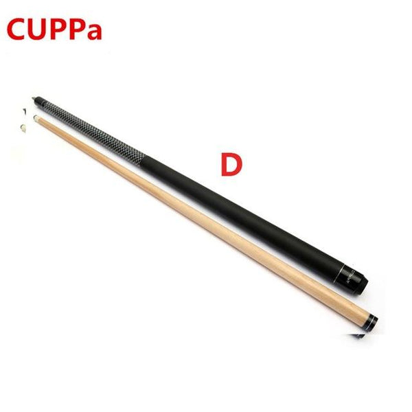 CUPPa billiard pool cue with 2 Chalk tip 10.5mm / 11.5mm / 13mm, maple wood, 1/2 snooker cue for chinese billiards free shipping