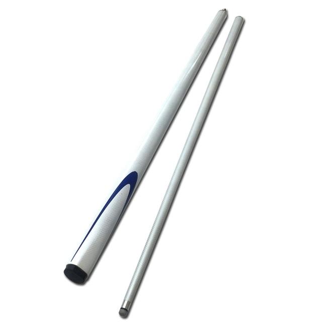 free shipping 9.5mm white carbon snooker cues 1/2 split stainless steel joint Pool Billiards cue sticks Billiards accessories