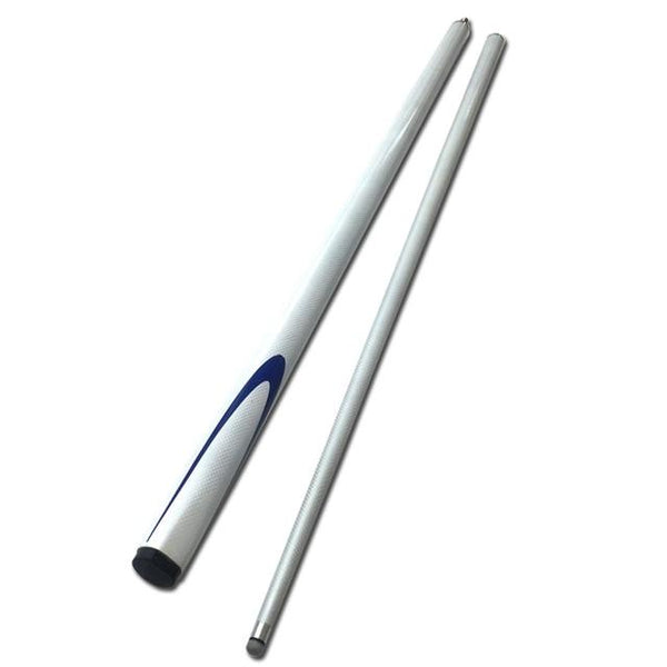free shipping 9.5mm white carbon snooker cues 1/2 split stainless steel joint Pool Billiards cue sticks Billiards accessories