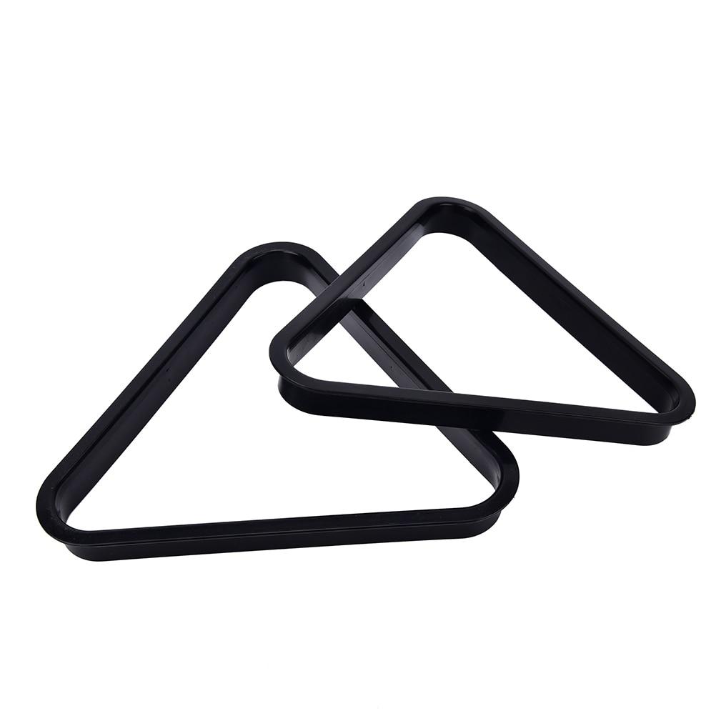 Plastic 8 British American Billiards Pool Table Ball Standard Plastic Triangle Rack Frame Billiards 5.25 / 5.72 cm