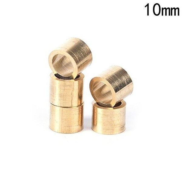 5pcs 9mm/10mm Snooker Brass Copper Cue Ferrules Pool Snooker Billiard Cue Tip Ferrule Brass Ring Screw on Tip Replacement Tool