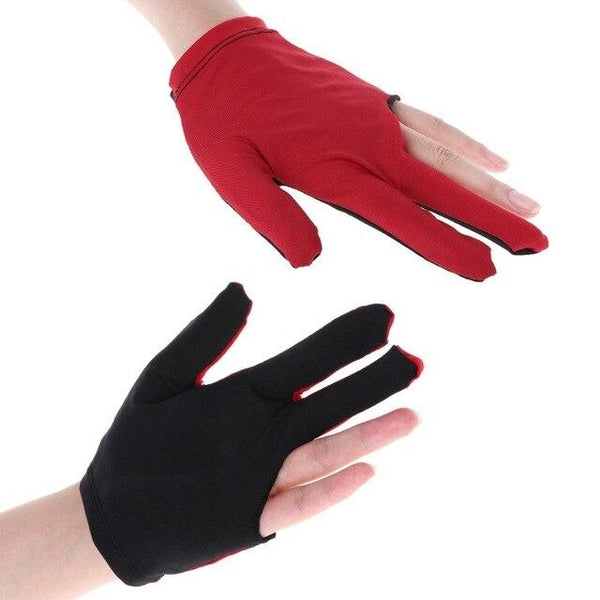 1PCS Lycra Fabric Snooker Billiard Glove 3 Finger Gloves Pool Left Hand Open fast delivery Mitten Billiard Accessories