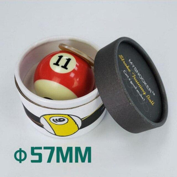 Pool Game Billiard Practice Ball Snooker Training Ball Black Eight-Bar Practice Trainer Billiard Gift Portable Creative Gifts