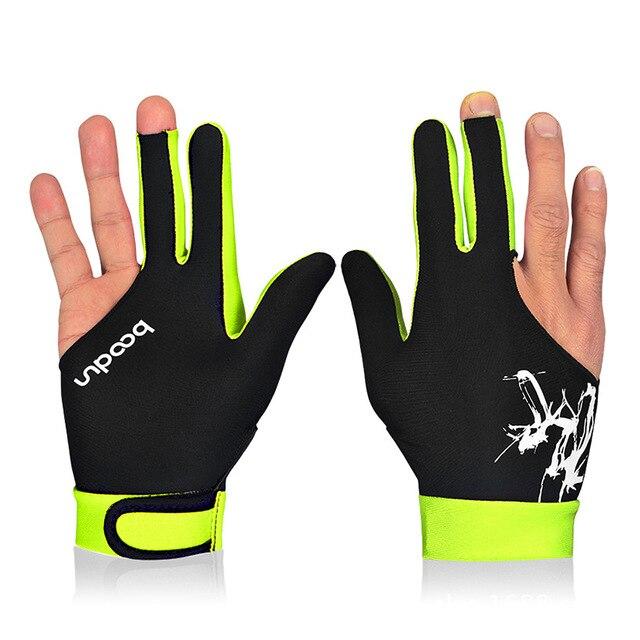 BOODUN 1Pc Snooker Billiard Glove High Quality Men Women Billiard Right Left Interchangeable Snooker Gloves Fitness Accessories