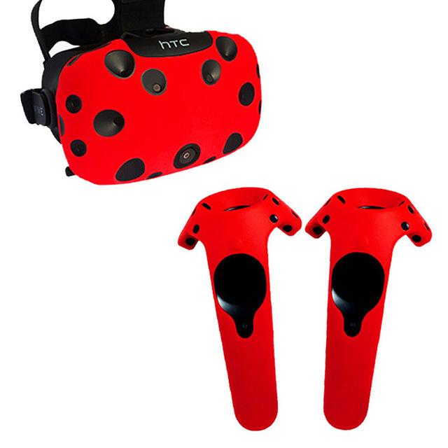For HTC Vive Headset VR Silicone Case Cover VR Glasses Helmet Controller Handle Case Skin Shell VIRTUAL REALITY Accessories