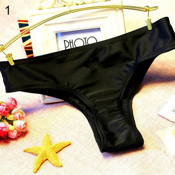 Bikini Bottom Bathing Beach Swimwear Briefs Thong Women's Swimming Suit Sexy Hollow Heart