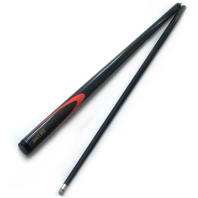 free shipping 9.5mm black carbon snooker cues 1/2 split stainless steel joint Pool Billiards cue sticks Billiards accessories