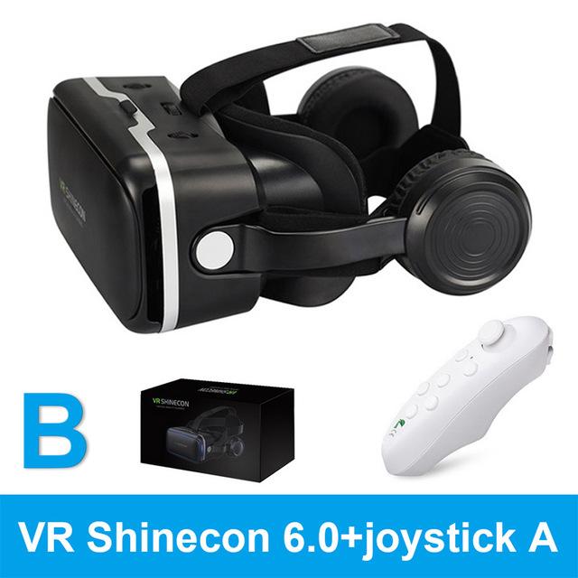 VR SHINECON 6.0 vr box 2.0 3d vr glasses virtual reality gafas goggles google cardboard Original bobo vr headset For smartphone