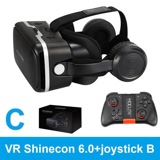VR SHINECON 6.0 vr box 2.0 3d vr glasses virtual reality gafas goggles google cardboard Original bobo vr headset For smartphone