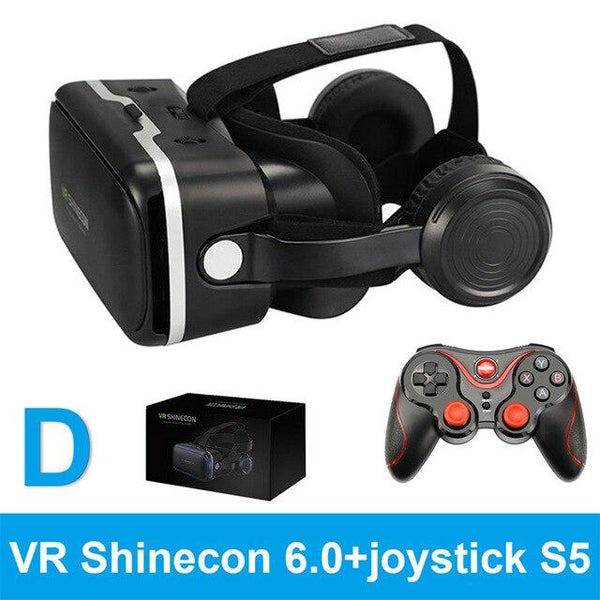 VR SHINECON 6.0 vr box 2.0 3d vr glasses virtual reality gafas goggles google cardboard Original bobo vr headset For smartphone