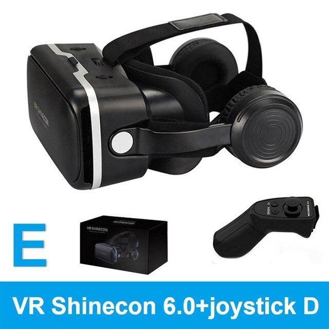 VR SHINECON 6.0 vr box 2.0 3d vr glasses virtual reality gafas goggles google cardboard Original bobo vr headset For smartphone
