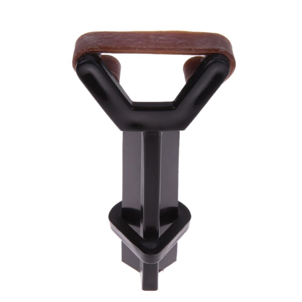 Durable Billiard Snooker Plastic Pool Cue Tip Clamp for Tip Glue on Fastener Repair Tool Black 8.5X4.8CM