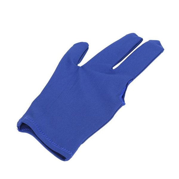 Spandex Snooker Billiard Cue Glove Pool Left Hand Open Three Finger Accessory for Unisex Women and Men 4 Colors