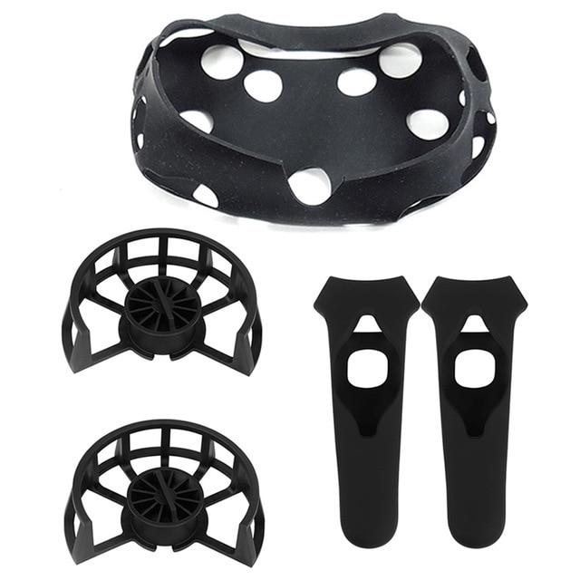 For HTC Vive Headset VR Silicone Case Cover VR Glasses Helmet Controller Handle Case Skin Shell VIRTUAL REALITY Accessories