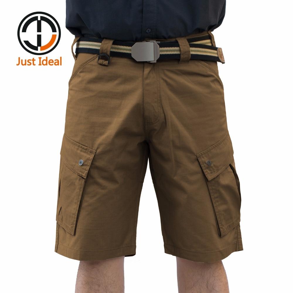 New Tactical Shorts Casual Rip Stop Short Multi Pocket Trousers Men Summer Bermuda Plus size ID636