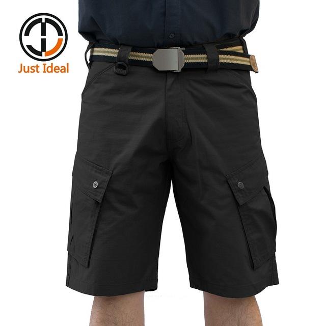 New Tactical Shorts Casual Rip Stop Short Multi Pocket Trousers Men Summer Bermuda Plus size ID636
