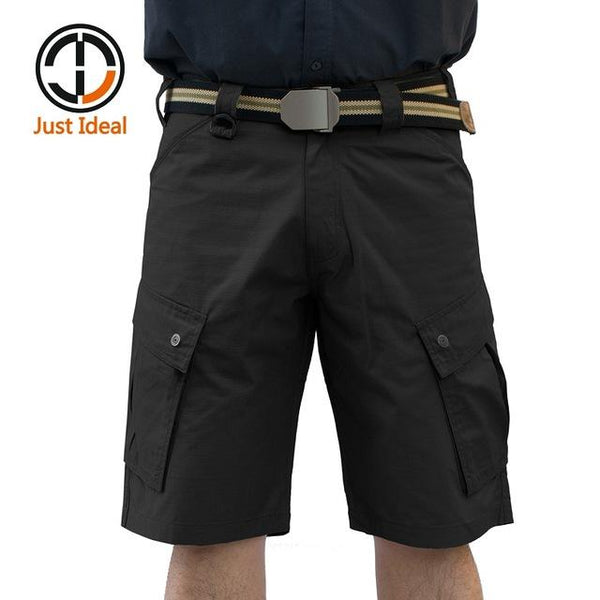New Tactical Shorts Casual Rip Stop Short Multi Pocket Trousers Men Summer Bermuda Plus size ID636