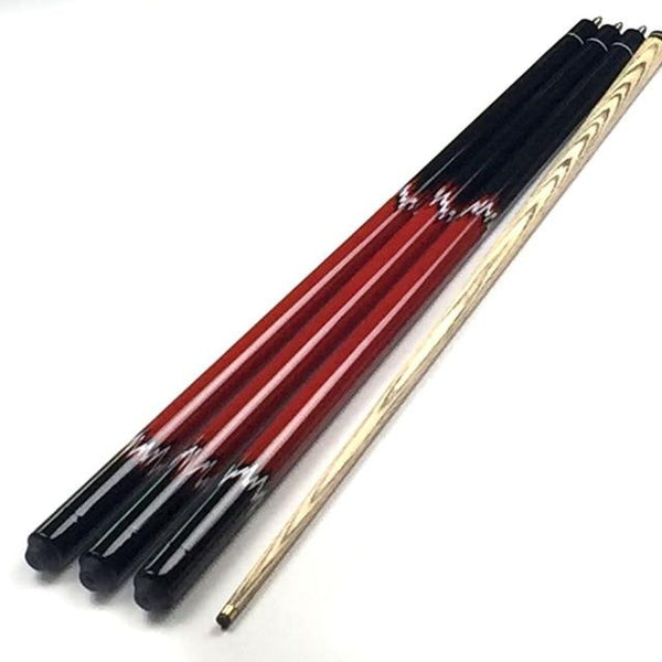 free shipping SC004 red Snooker ball arm cues 9.5mm rubber wood Pool cues in 1/2 split Joint painted wrap Billiards accessories