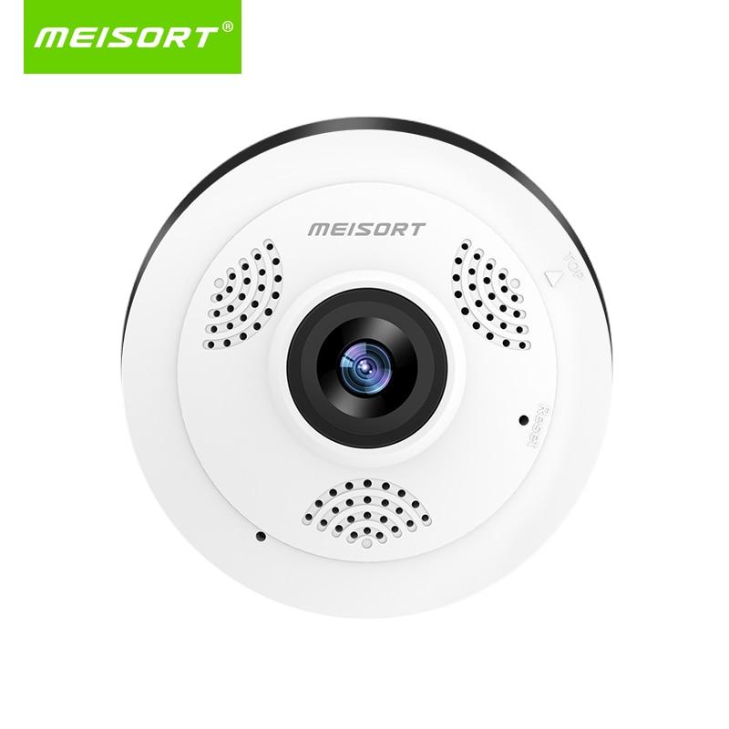 Meisort Fisheye VR Panoramic mini wifi Camera 960PH wireless network IP Camera Home Security CCTV Wi-fi 360 degree